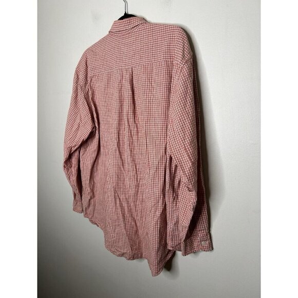 Abercrombie & Fitch Shirt Mens Red Plaid Button Down Long Sleeve Size Medium - Picture 5 of 9